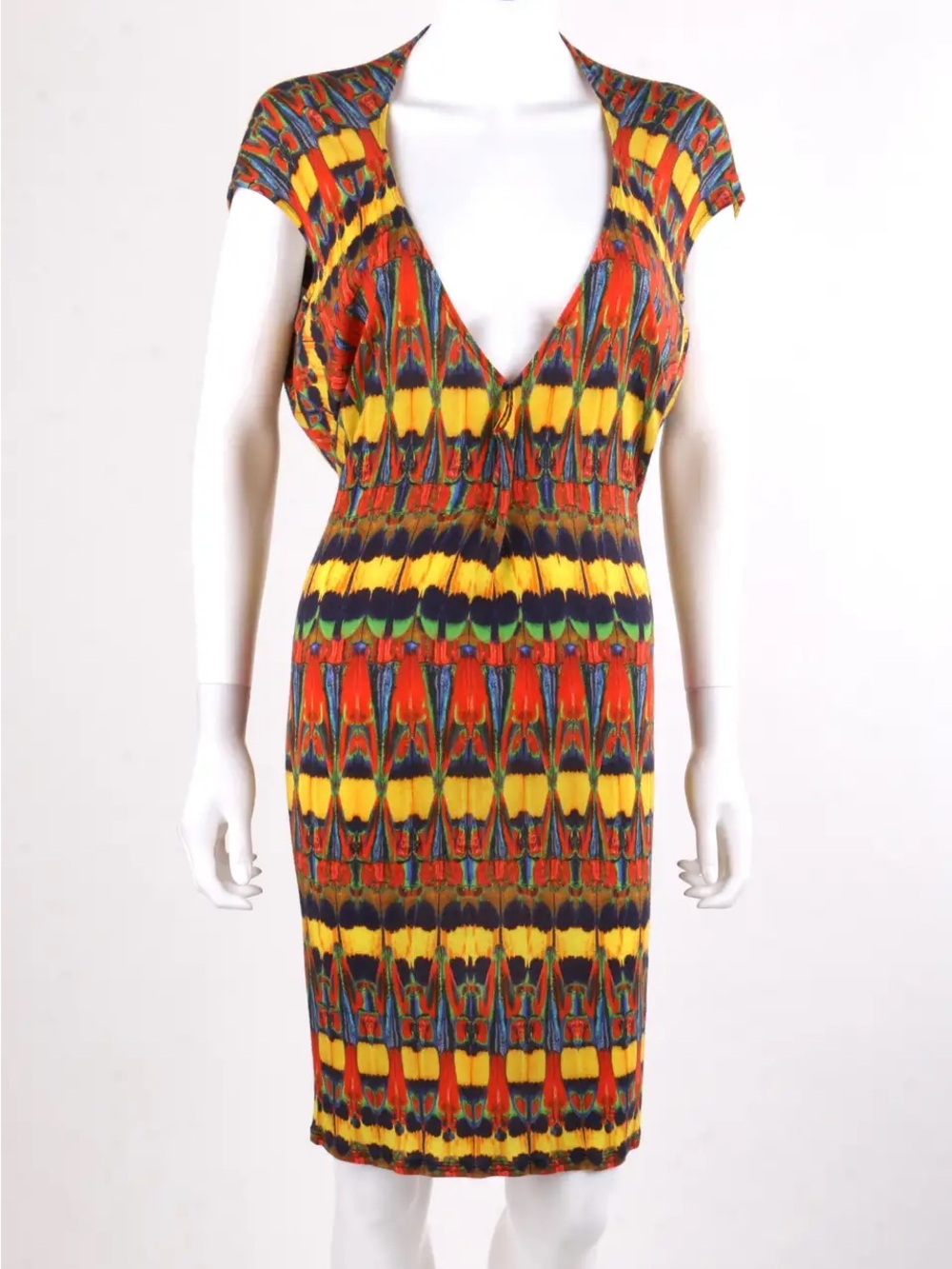 Alexander McQueen S/S 2010 Runway Kaleidoscope Jersey Dress IT 42